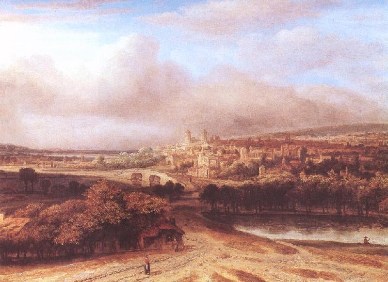 KONINCK, Philips An Extensive Landscape with a Road by a Ruin sg oil painting image